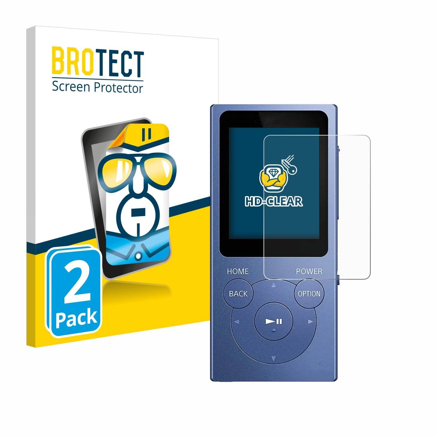 2x BROTECT Displayschutz-Folie für Sony Walkman