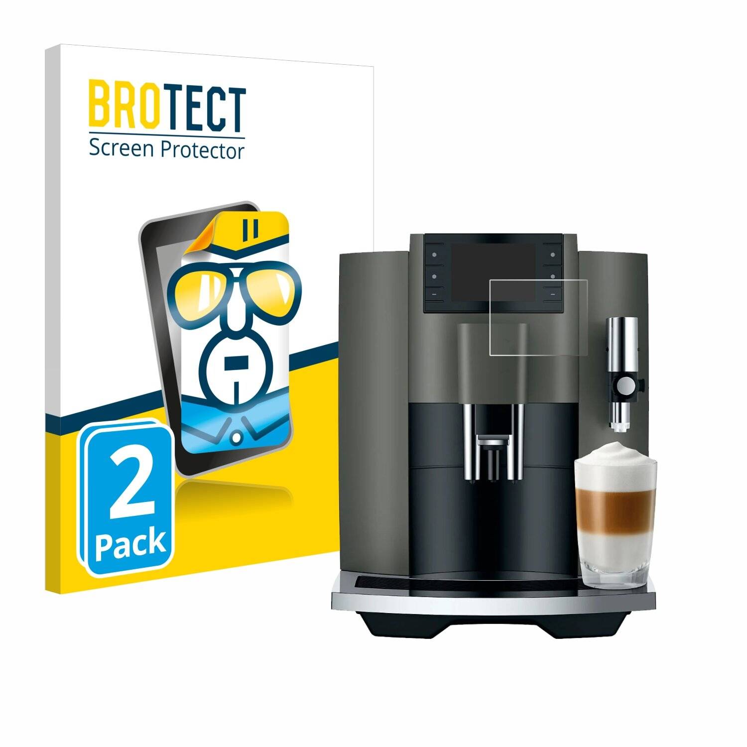 2x BROTECT Displayschutz-Folie für Jura E8