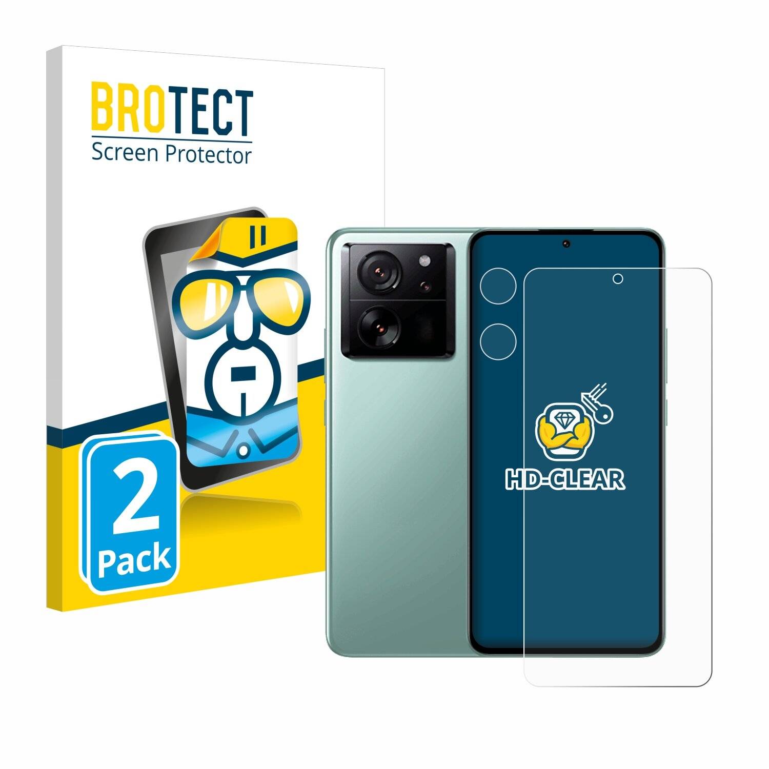 2x BROTECT Displayschutz-Folie für Xiaomi 13T Pro
