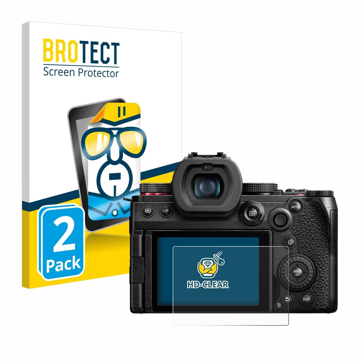 2x BROTECT Displayschutz-Folie für Panasonic Lumix DC-G9