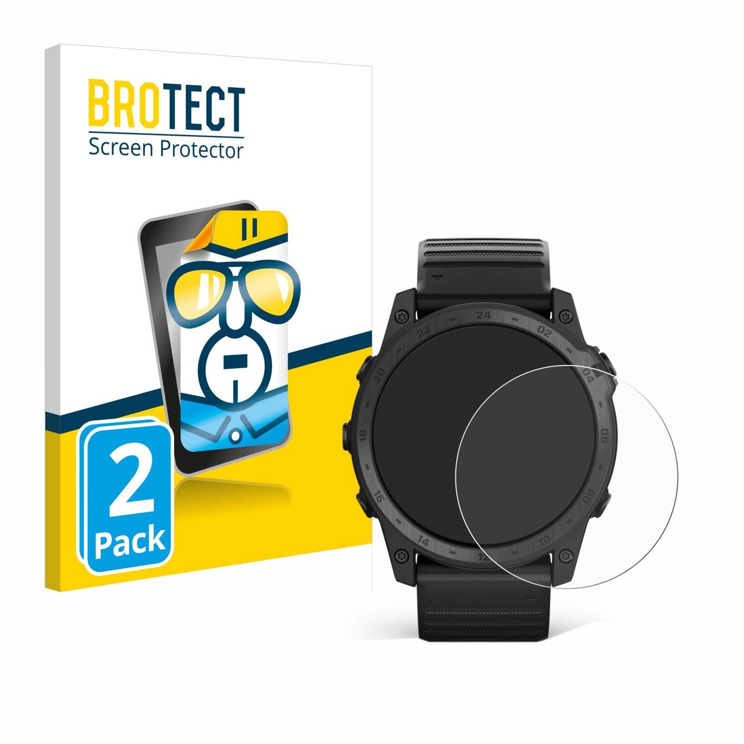 2x BROTECT Displayschutz-Folie für Garmin Tactix 7