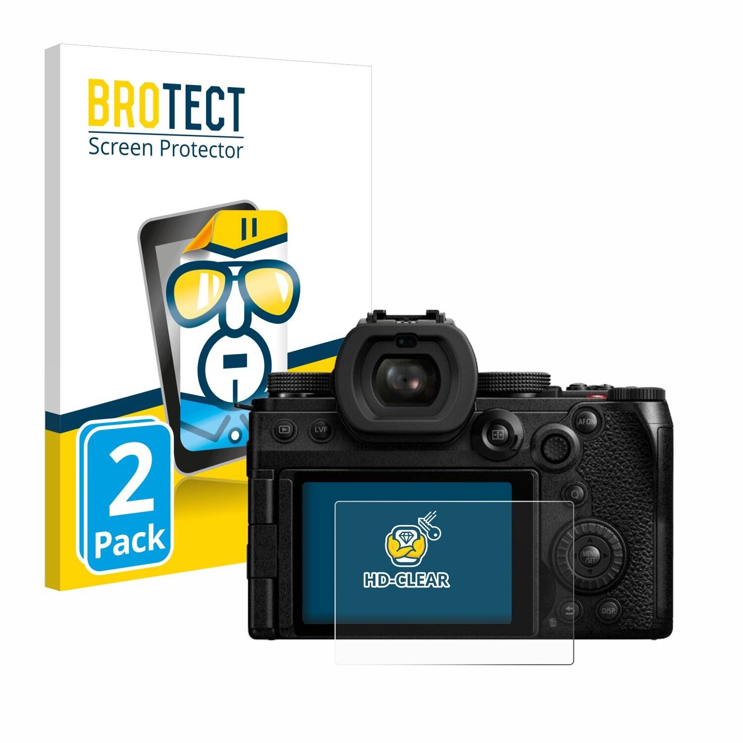2x BROTECT Displayschutz-Folie für Panasonic Lumix