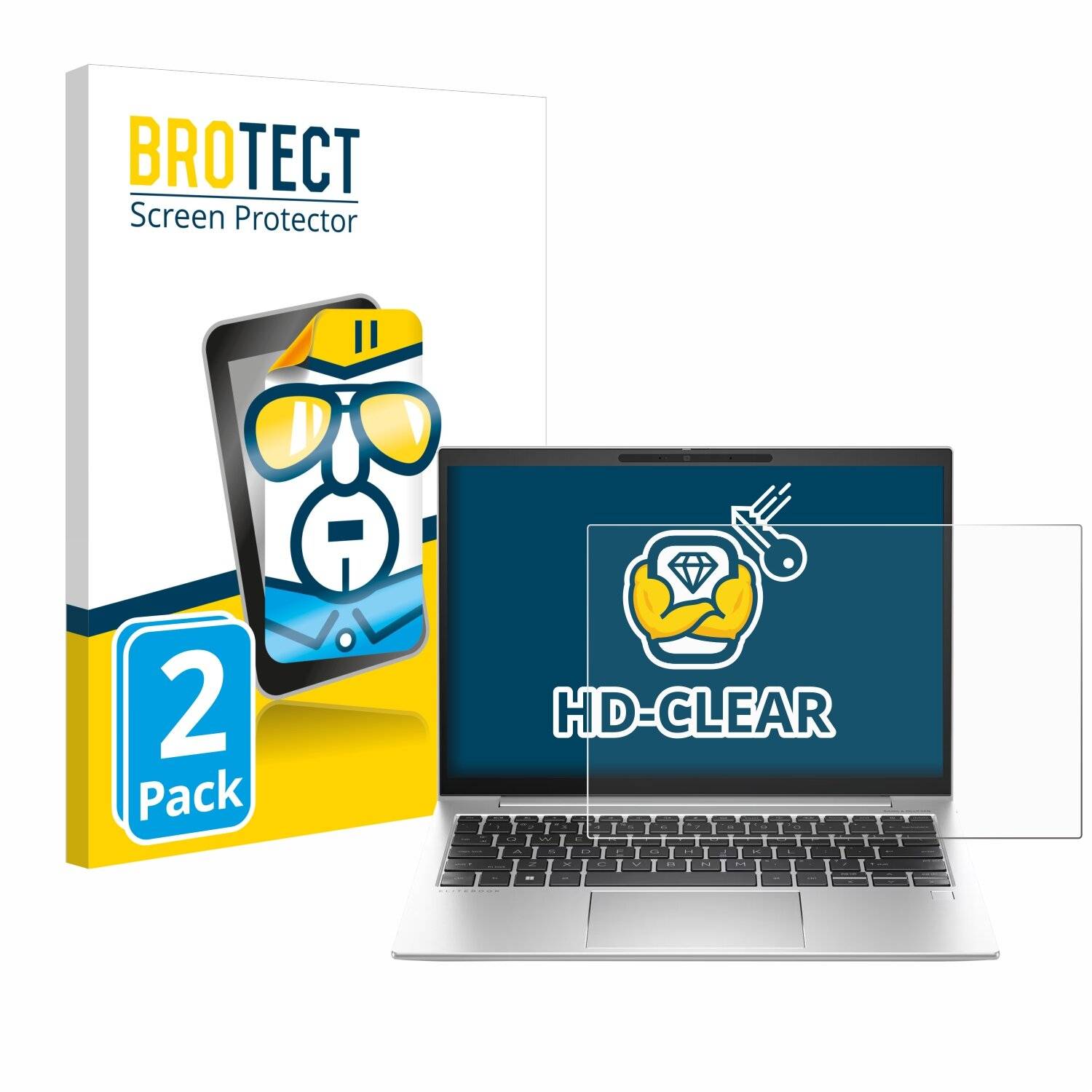 2x BROTECT Displayschutz-Folie für HP EliteBook 830 G10