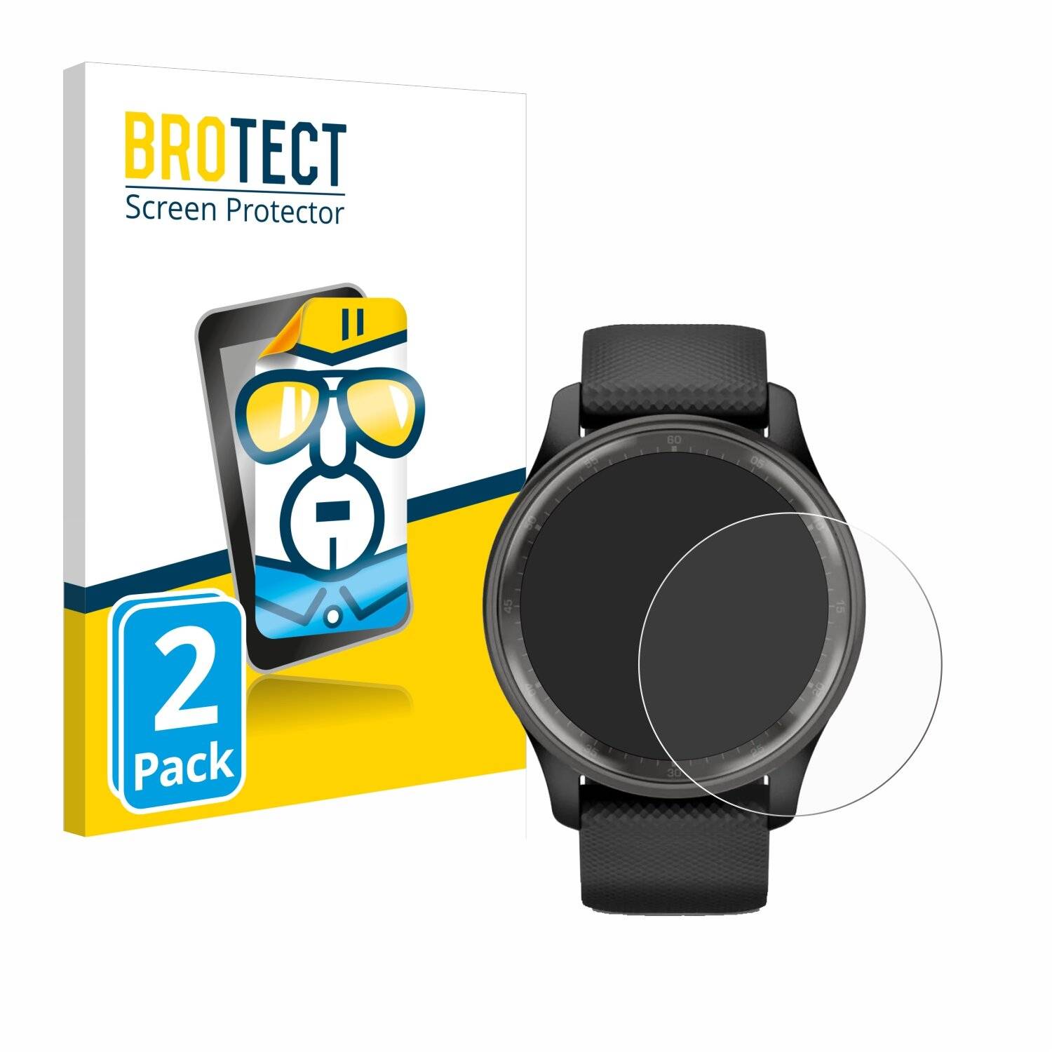 2x BROTECT Displayschutz-Folie für Garmin Vivomove