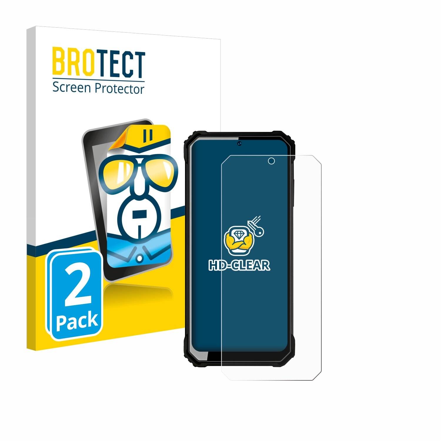 2x BROTECT Displayschutz-Folie für Oukitel