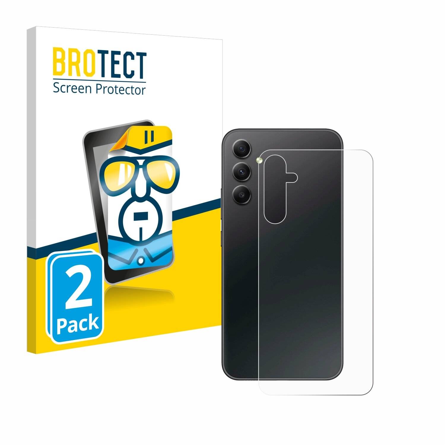 2x BROTECT Displayschutz-Folie für Samsung Galaxy A34 5G Enterprise Edition