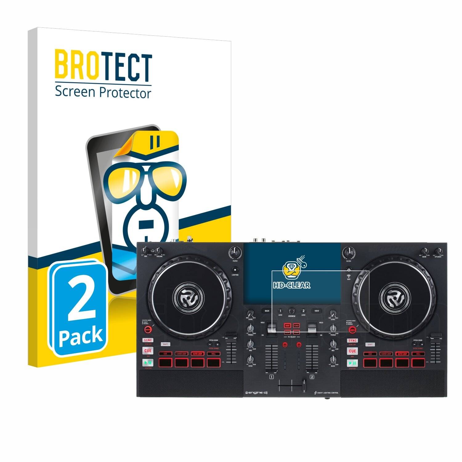 2x BROTECT Displayschutz-Folie für Numark Mixstream