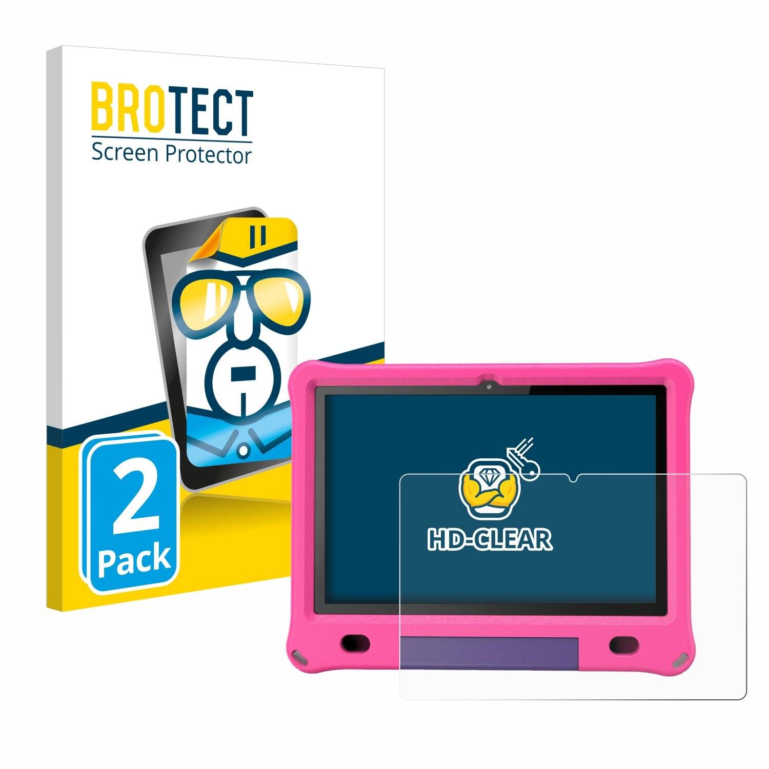 2x BROTECT Displayschutz-Folie für Pritom B10 Kids