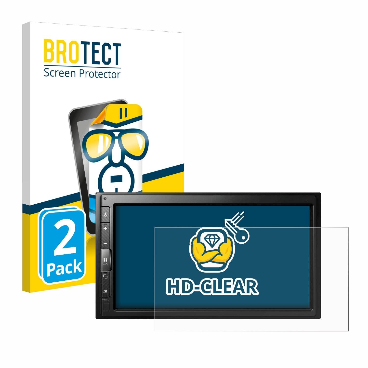 2x BROTECT Displayschutz-Folie für Pioneer