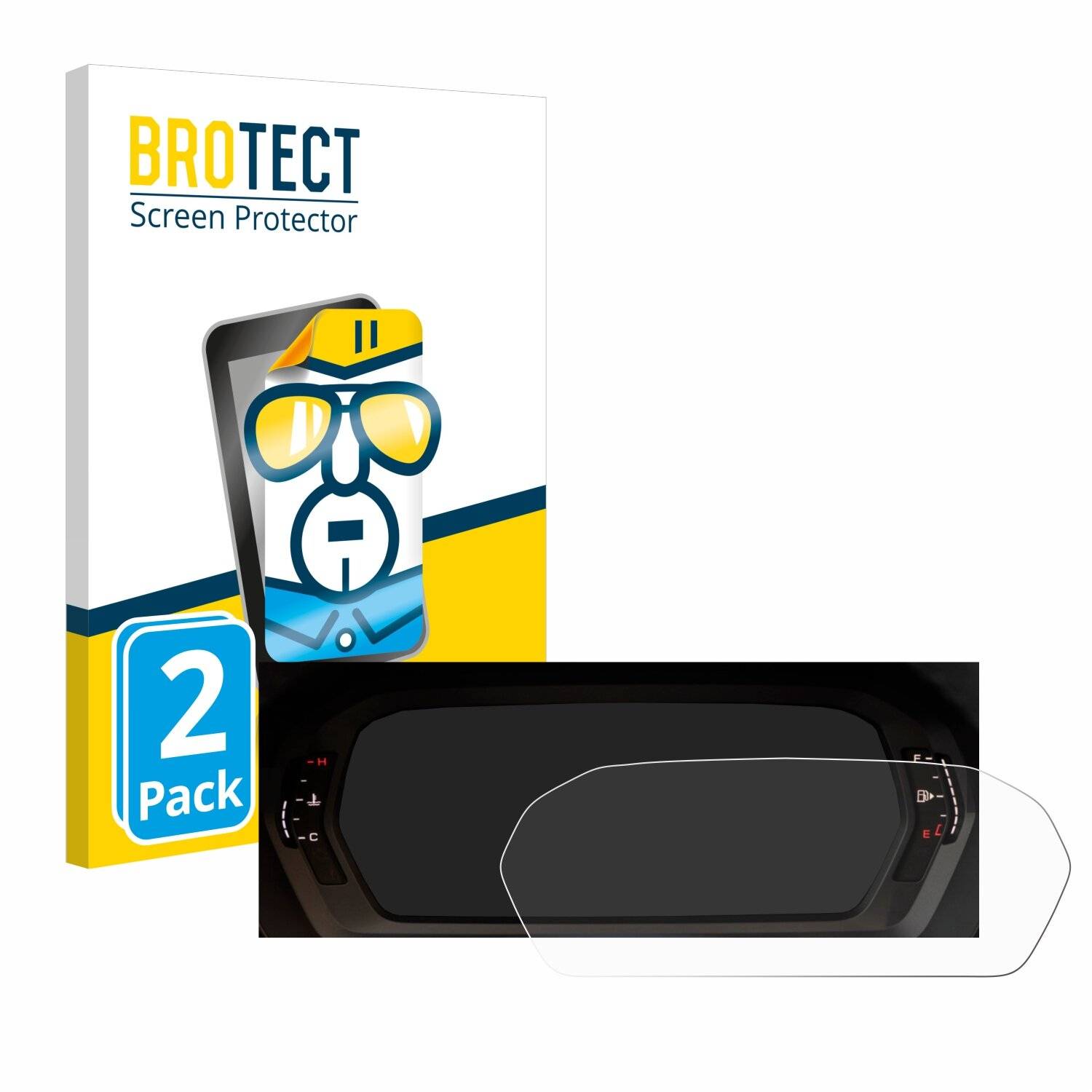 2x BROTECT Displayschutz-Folie für Audi A3 2023 Virtual