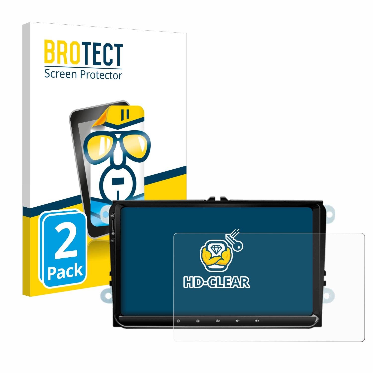 2x BROTECT Displayschutz-Folie für Eonon 53