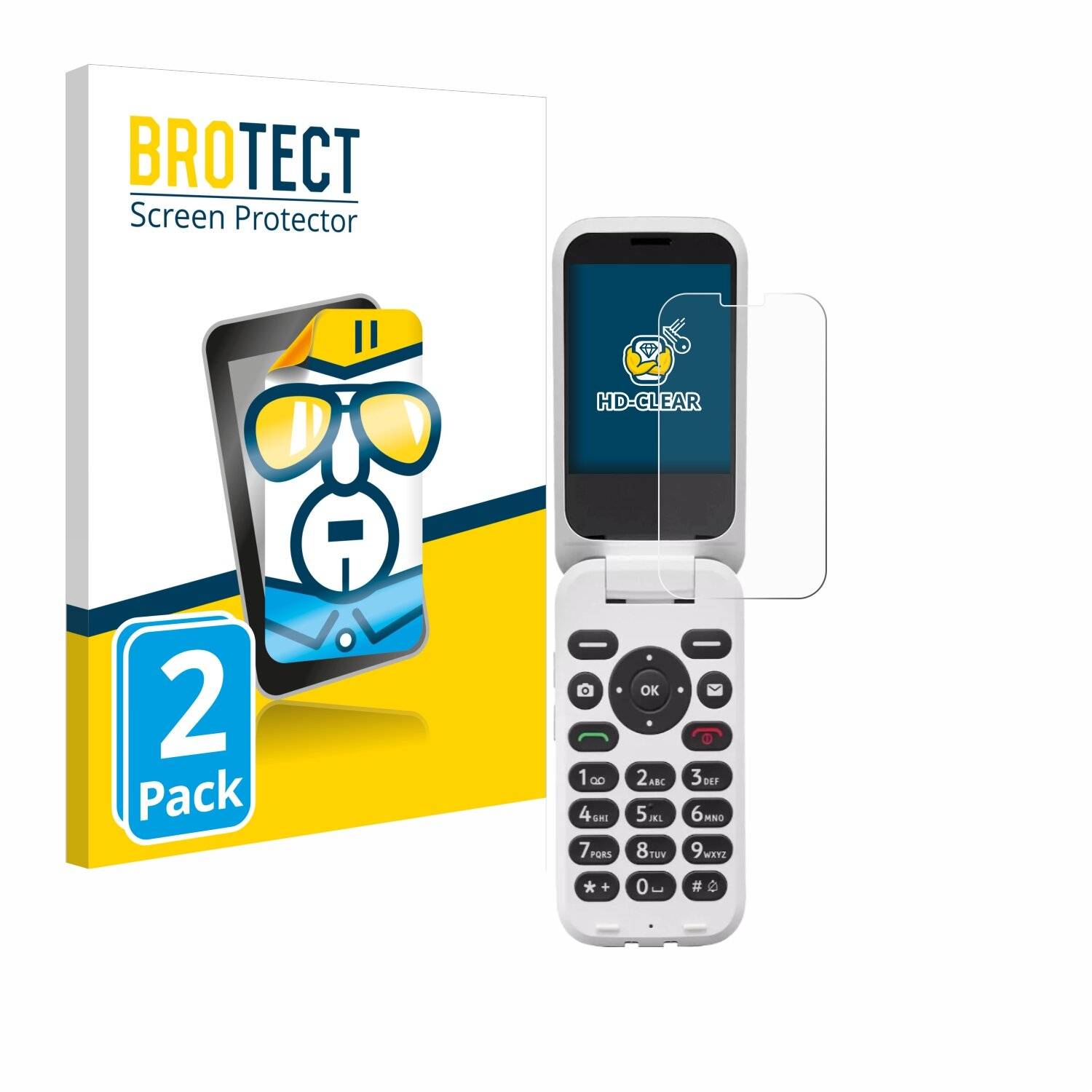 2x BROTECT Displayschutz-Folie für Doro