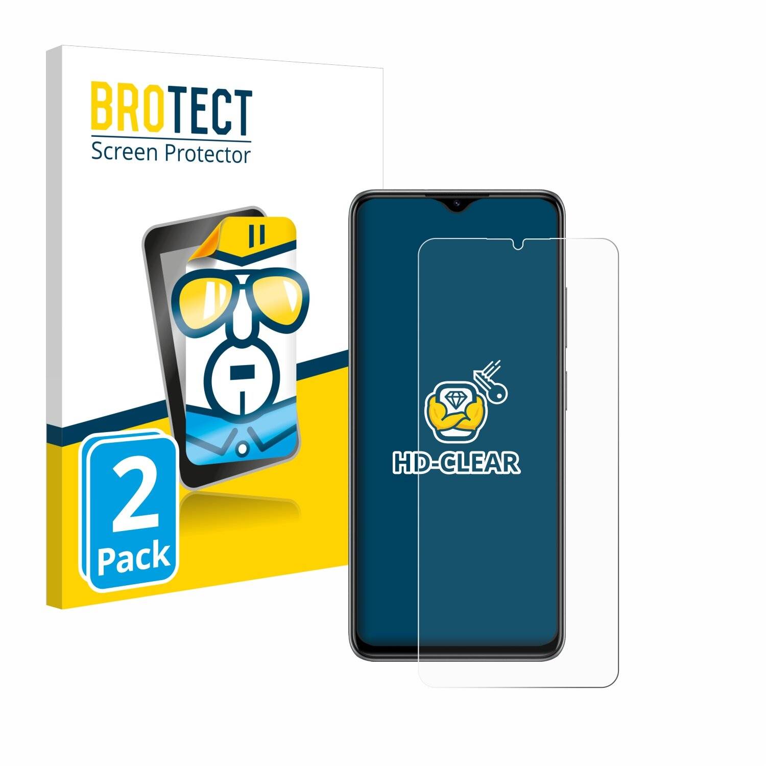 2x BROTECT Displayschutz-Folie für ZTE Blade