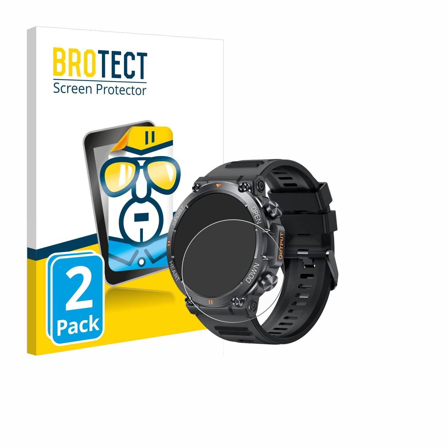 2x BROTECT Displayschutz-Folie für GaWear K56-PRO