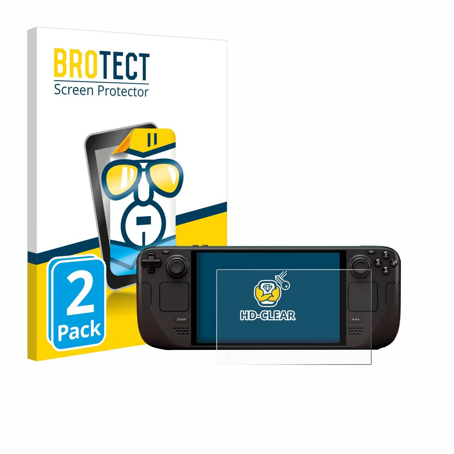 2x BROTECT Displayschutz-Folie für Valve Steam Deck