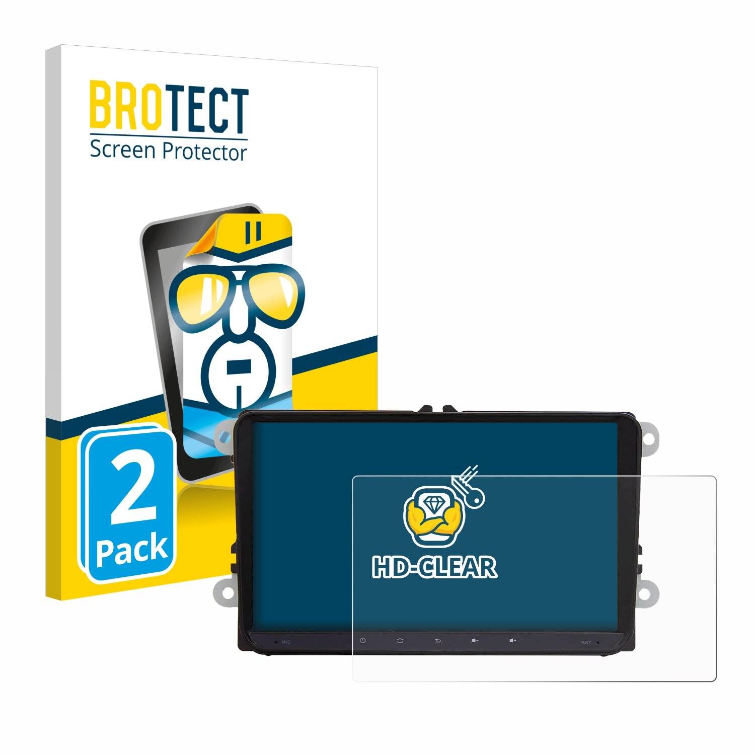 2x BROTECT Displayschutz-Folie für JF-Sound