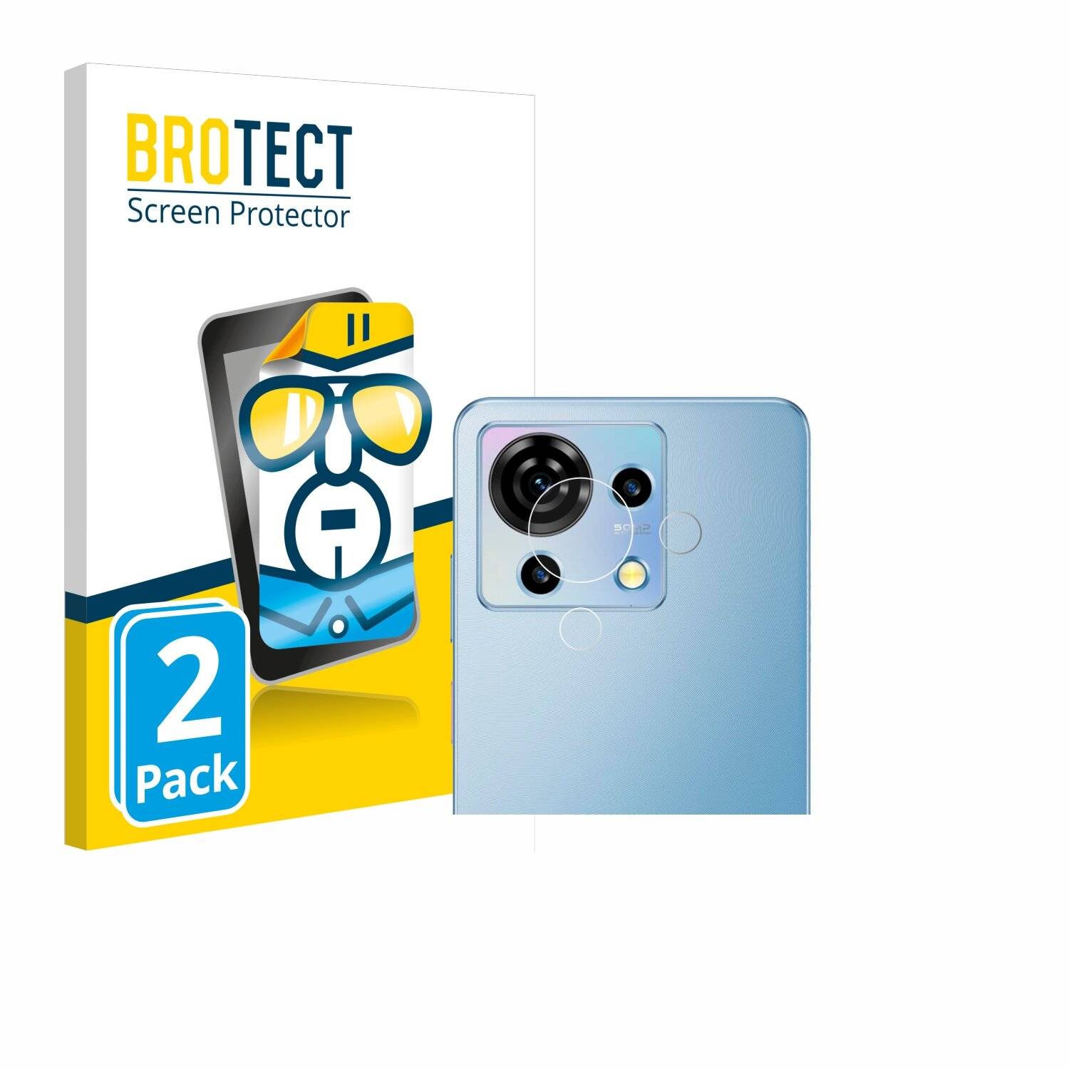 2x BROTECT Displayschutz-Folie für ZTE Blade V50 Vita (NUR
