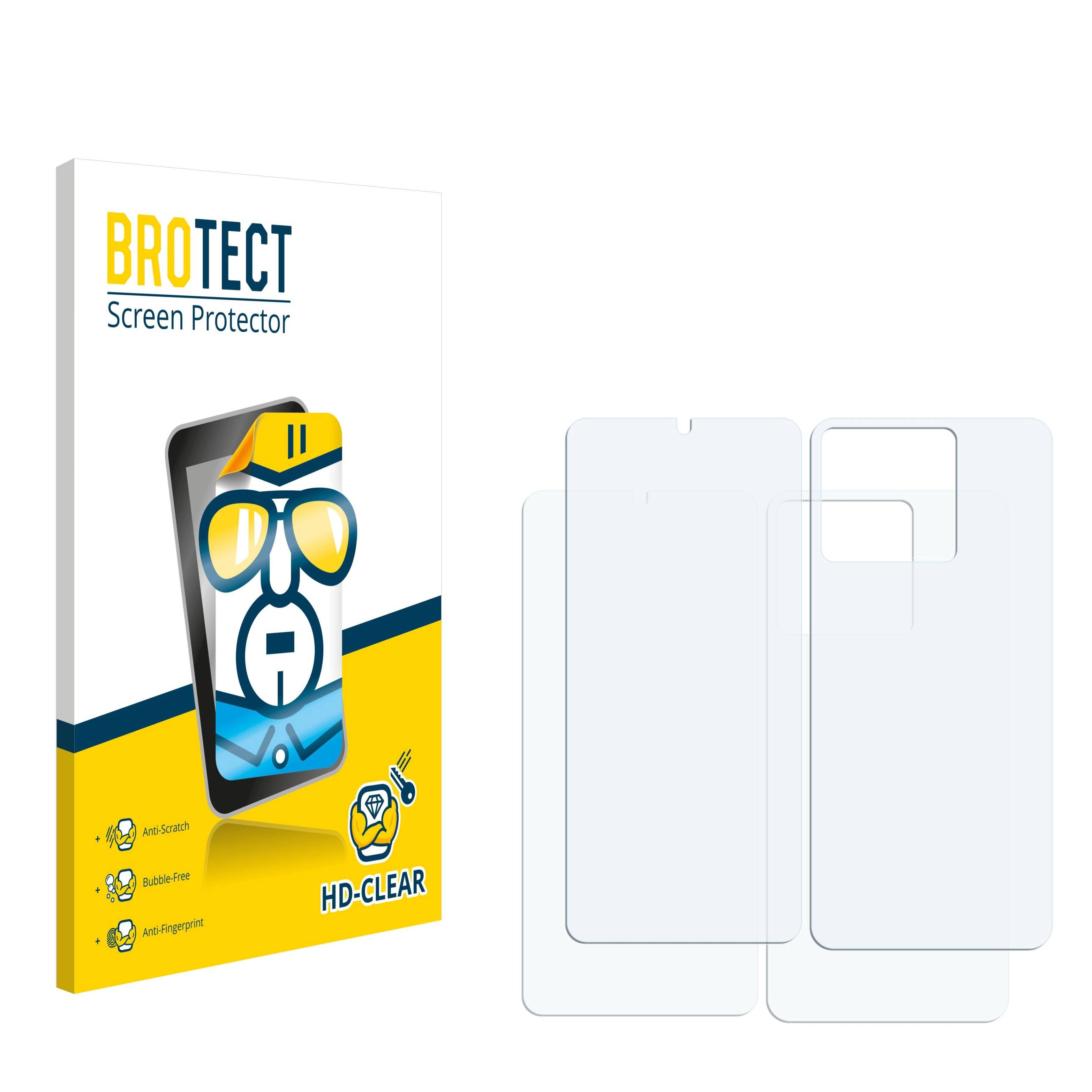 2x BROTECT Displayschutz-Folie für ZTE Blade V50 Vita