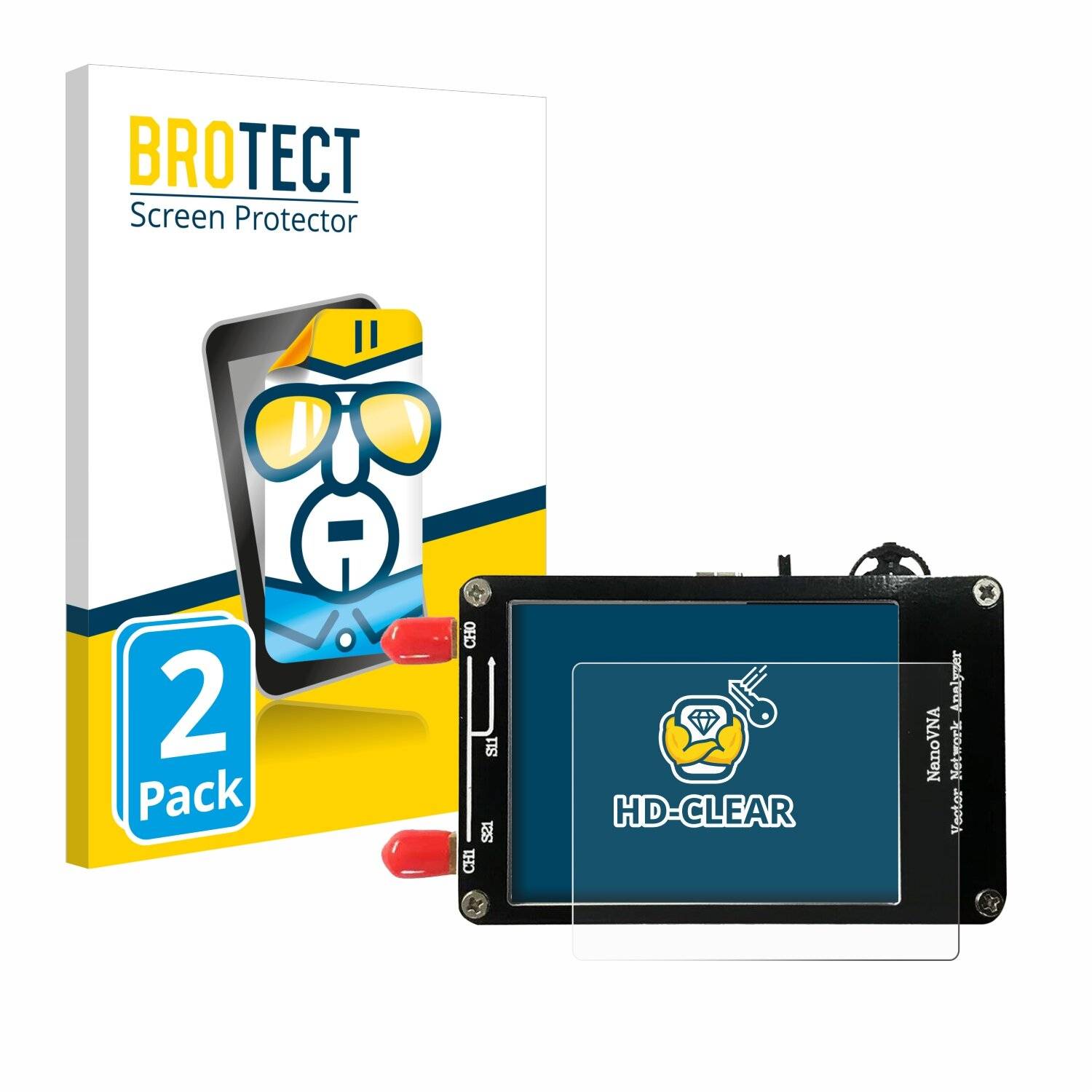 2x BROTECT Displayschutz-Folie für NanoVNA H