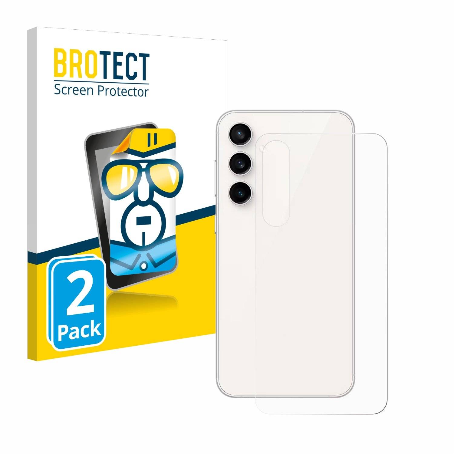 2x BROTECT Displayschutz-Folie für Samsung Galaxy S23 FE