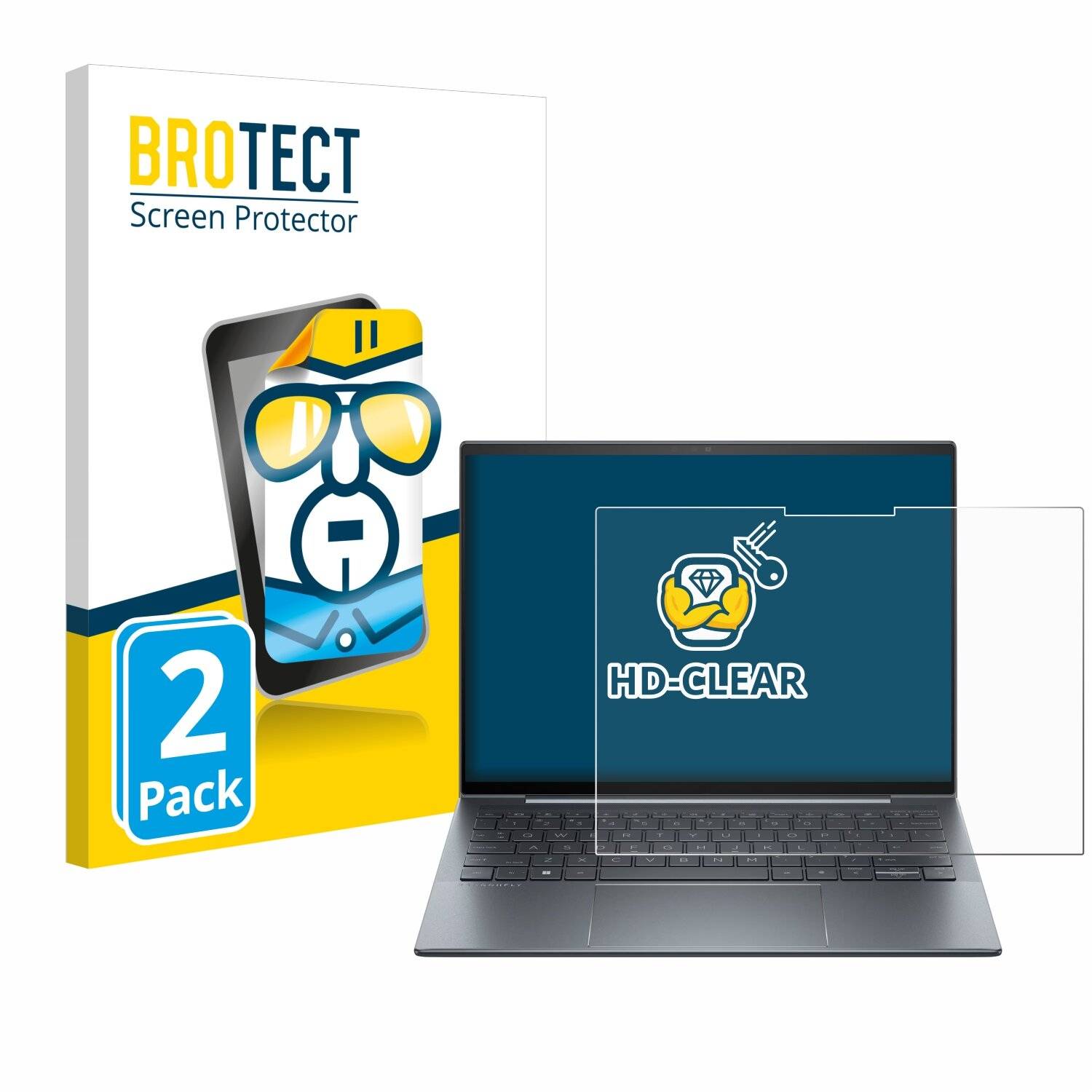 2x BROTECT Displayschutz-Folie für HP Dragonfly G4