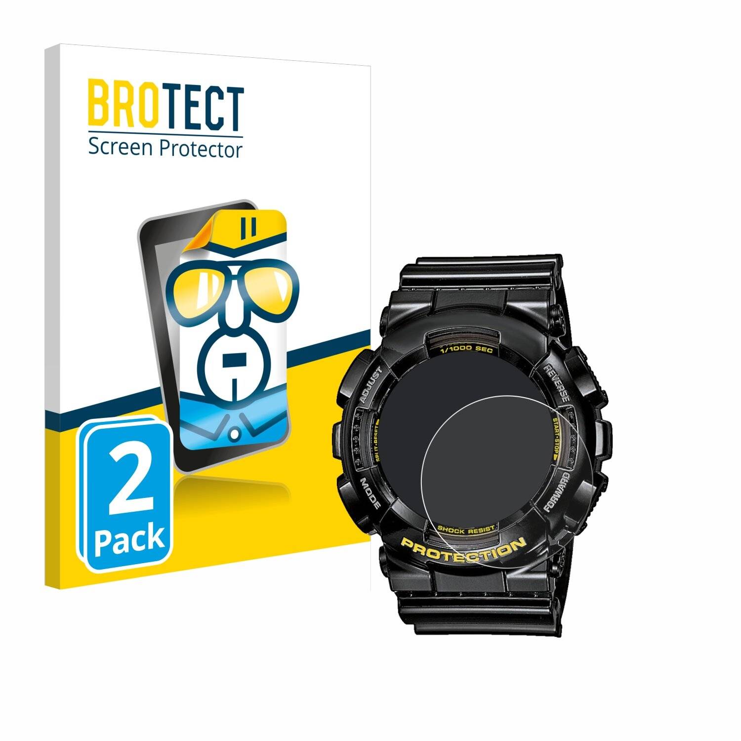 2x BROTECT Displayschutz-Folie für Casio G-Shock