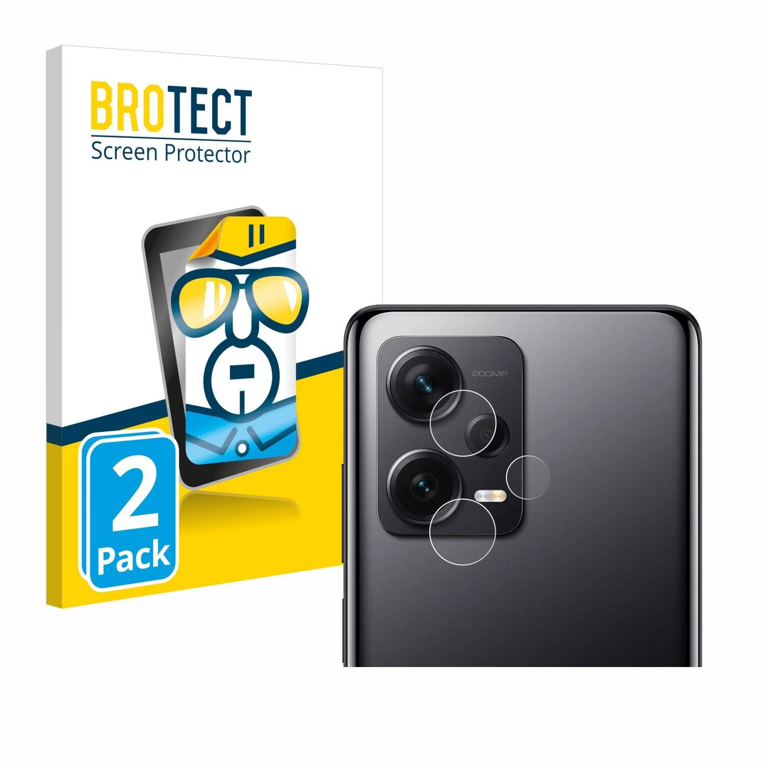 2x BROTECT Displayschutz-Folie für Xiaomi Redmi Note 12 Pro+ (NUR