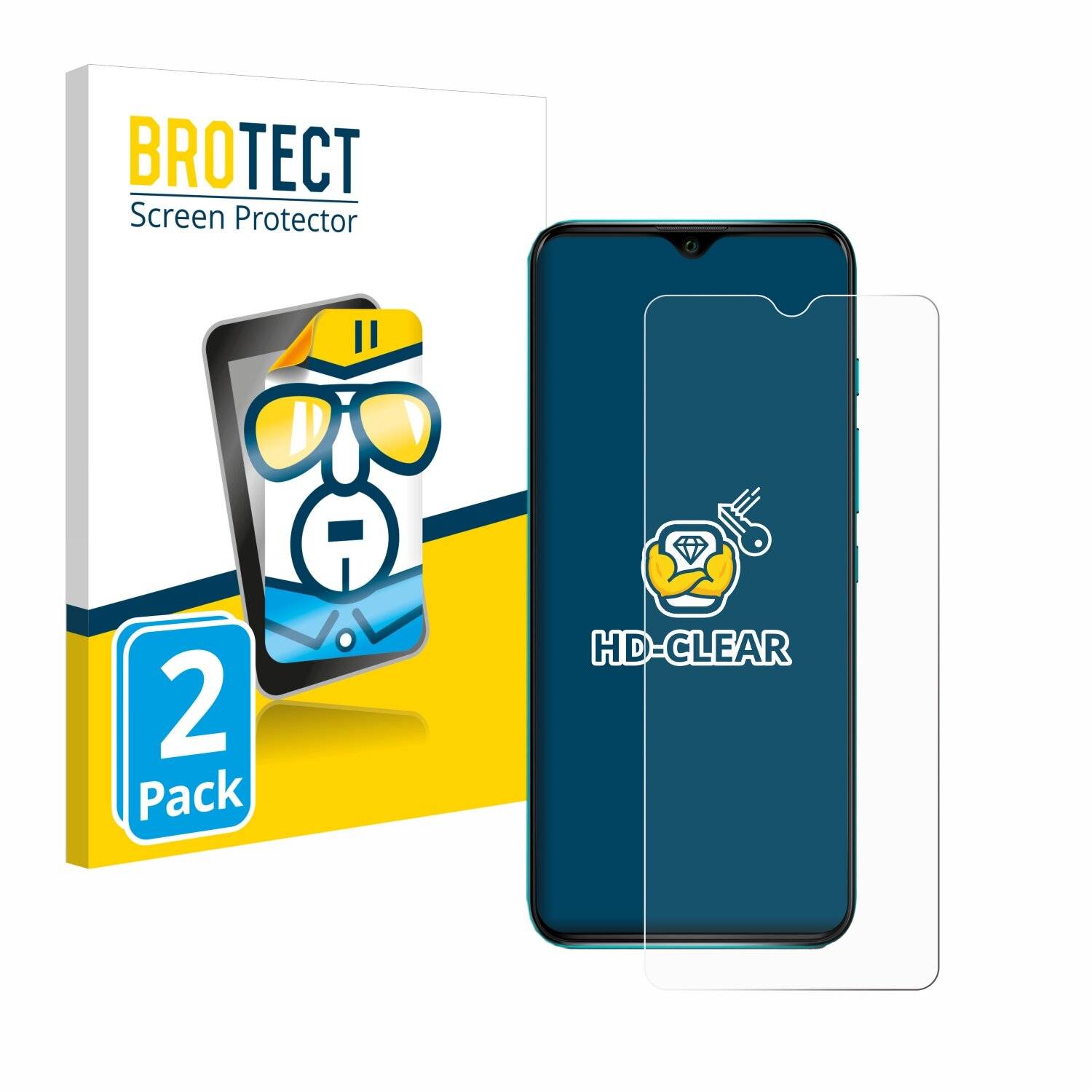 2x BROTECT Displayschutz-Folie für Wiko Power