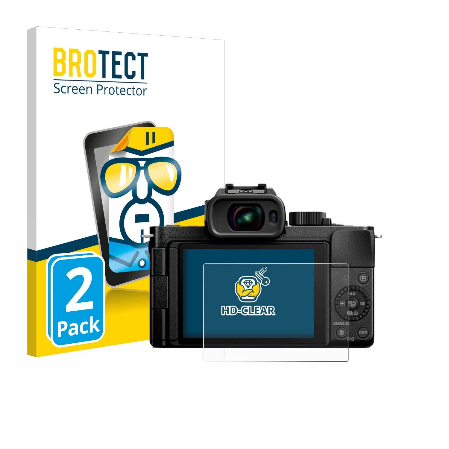 2x BROTECT Displayschutz-Folie für Panasonic Lumix