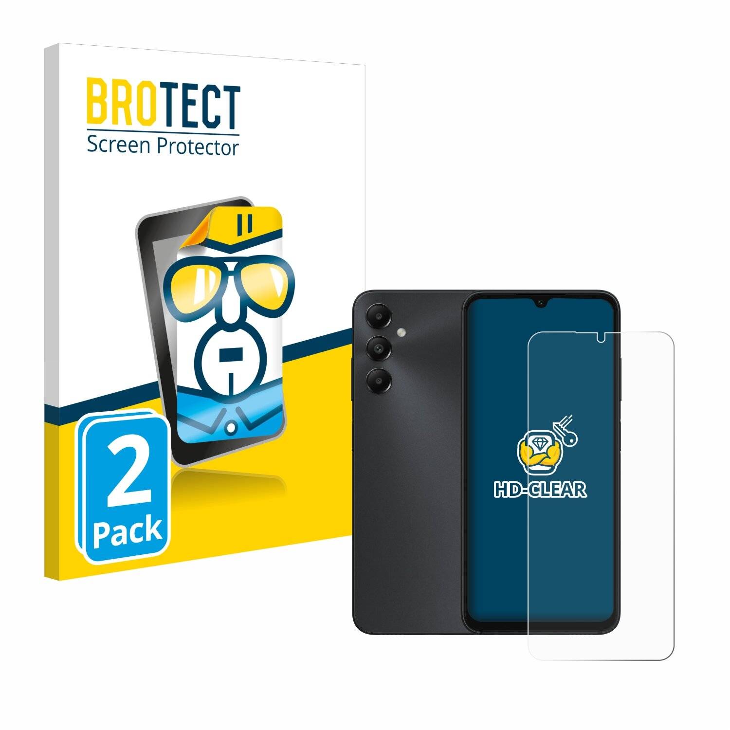 2x BROTECT Displayschutz-Folie für Samsung Galaxy