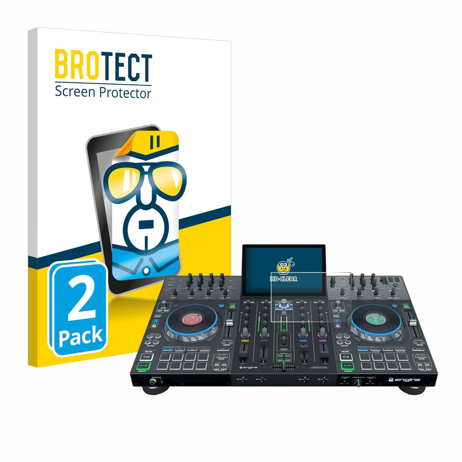 2x BROTECT Displayschutz-Folie für Denon DJ Prime