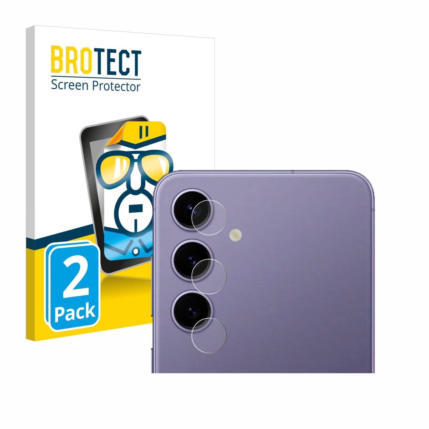 2x BROTECT Displayschutz-Folie für Samsung Galaxy S24 (NUR