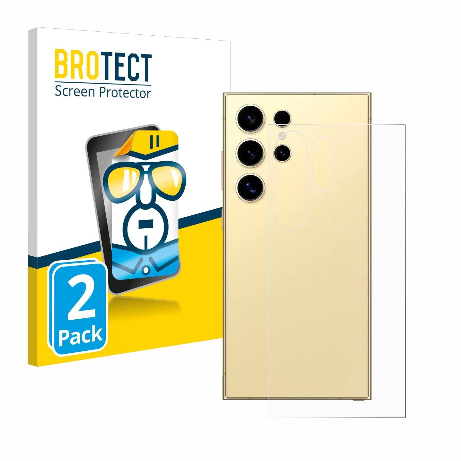 2x BROTECT Displayschutz-Folie für Samsung Galaxy S24 Ultra