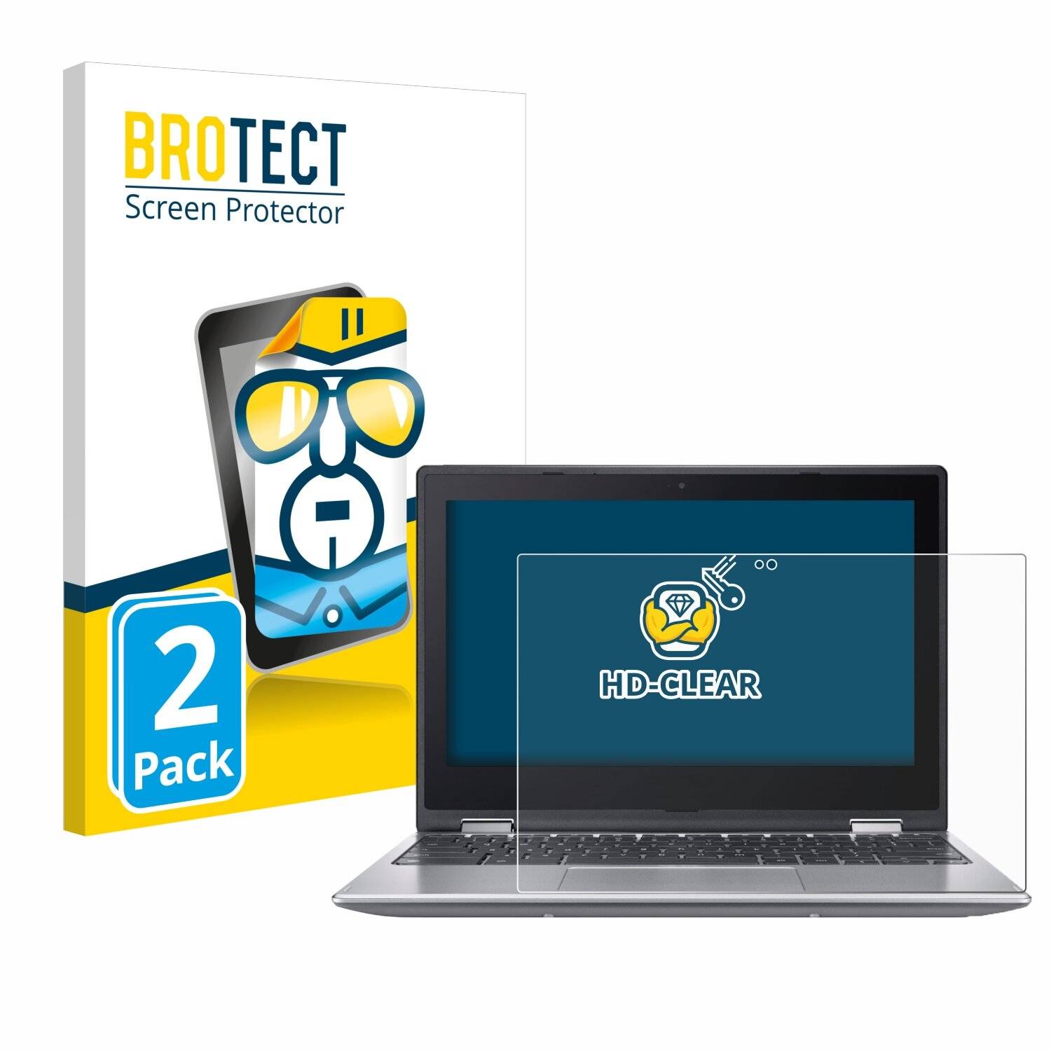 2x BROTECT Displayschutz-Folie für Acer Chromebook Spin 511