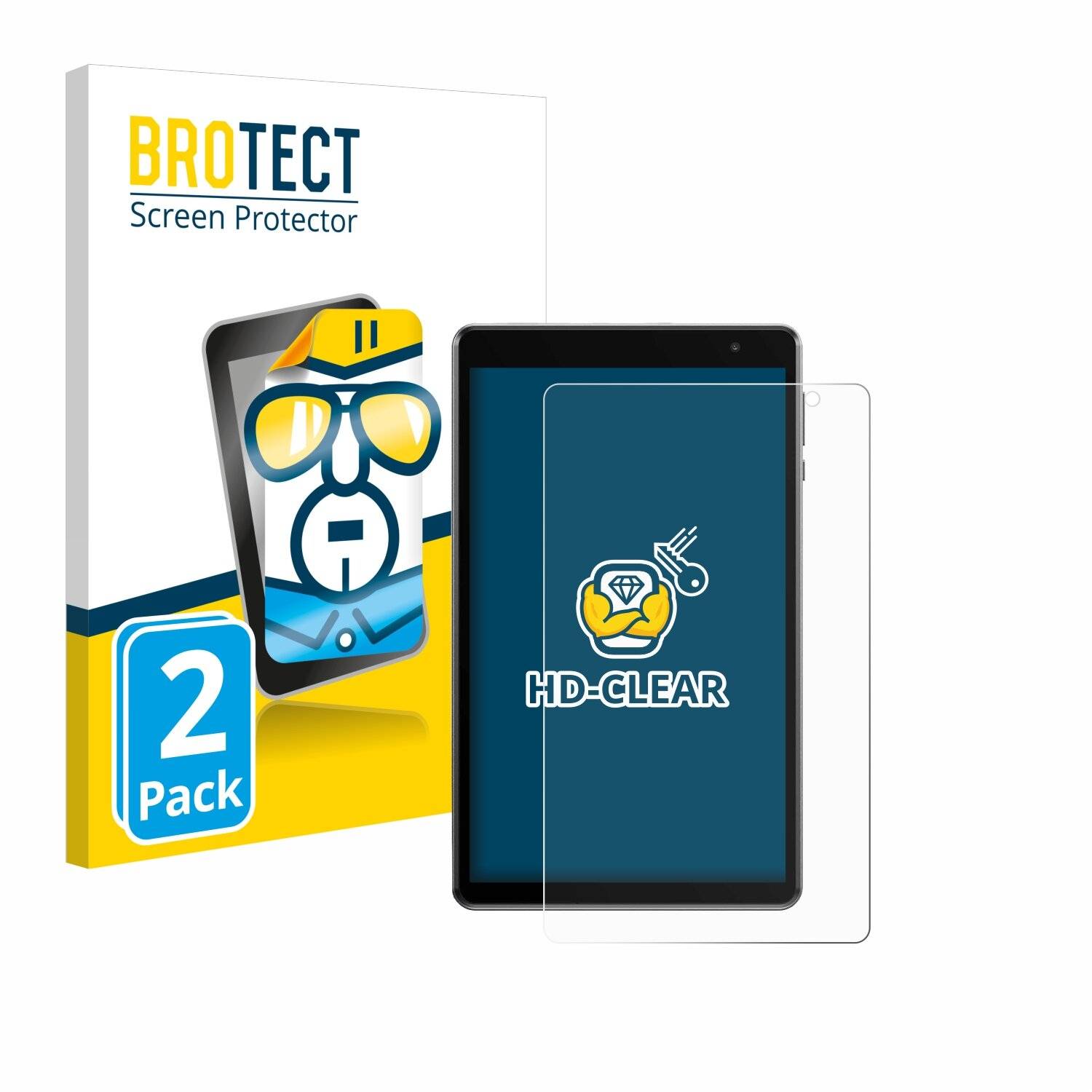 2x BROTECT Displayschutz-Folie für Alldocube iPlay 50 mini