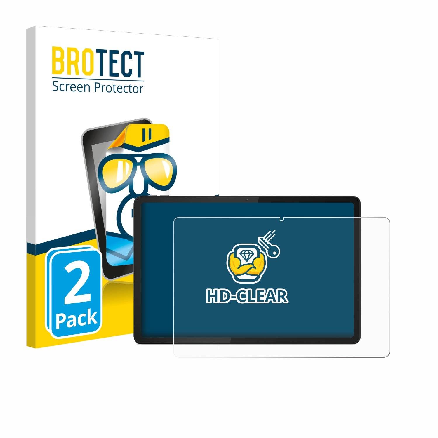 2x BROTECT Displayschutz-Folie für Lenovo Tab