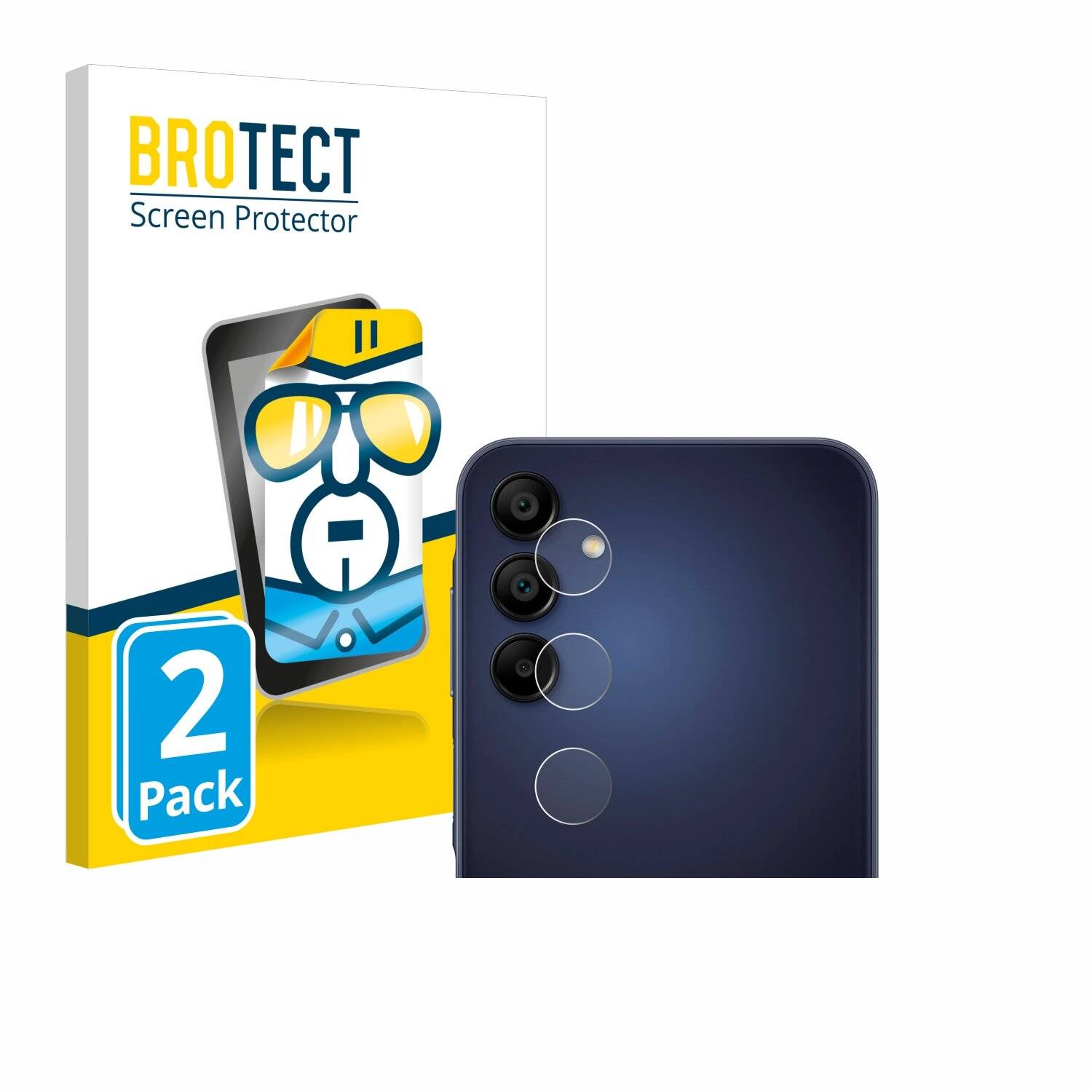 2x BROTECT Displayschutz-Folie für Samsung Galaxy A15 5G (NUR