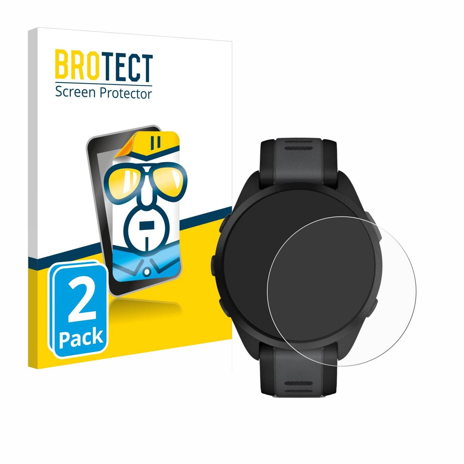 2x BROTECT Displayschutz-Folie für Garmin Forerunner