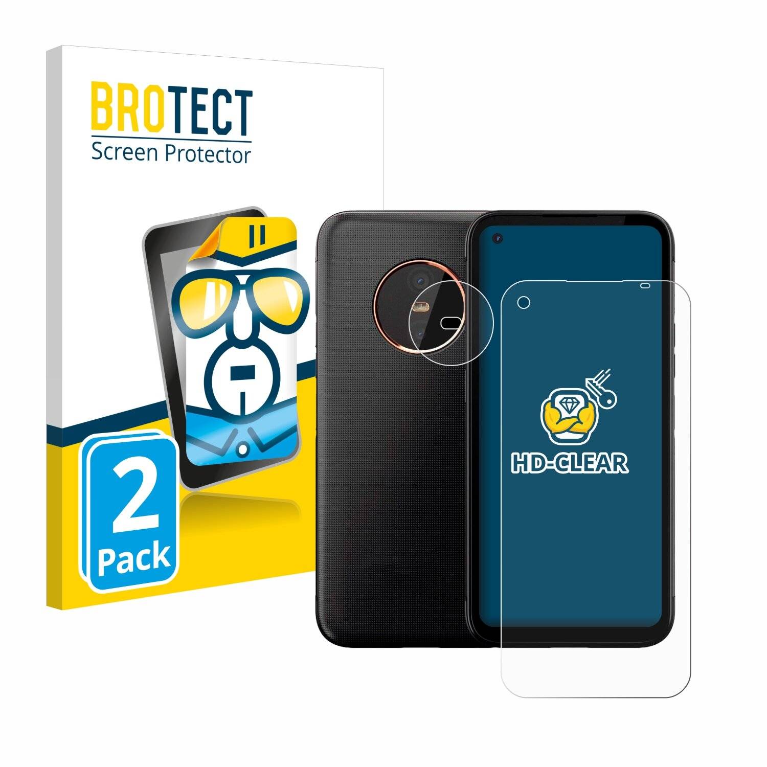 2x BROTECT Displayschutz-Folie für Gigaset GX6 Pro