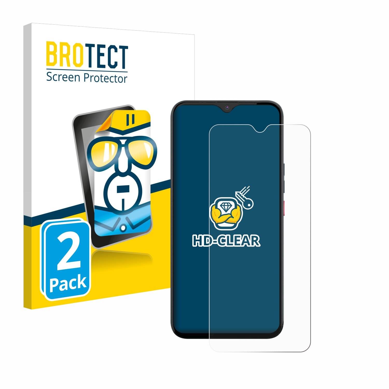 2x BROTECT Displayschutz-Folie für Gigaset GS5 PRO