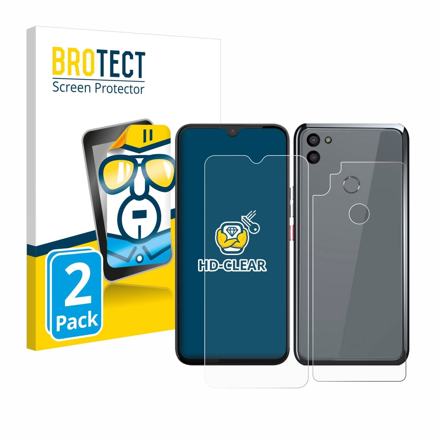 2x BROTECT Displayschutz-Folie für Gigaset GS5 PRO SE