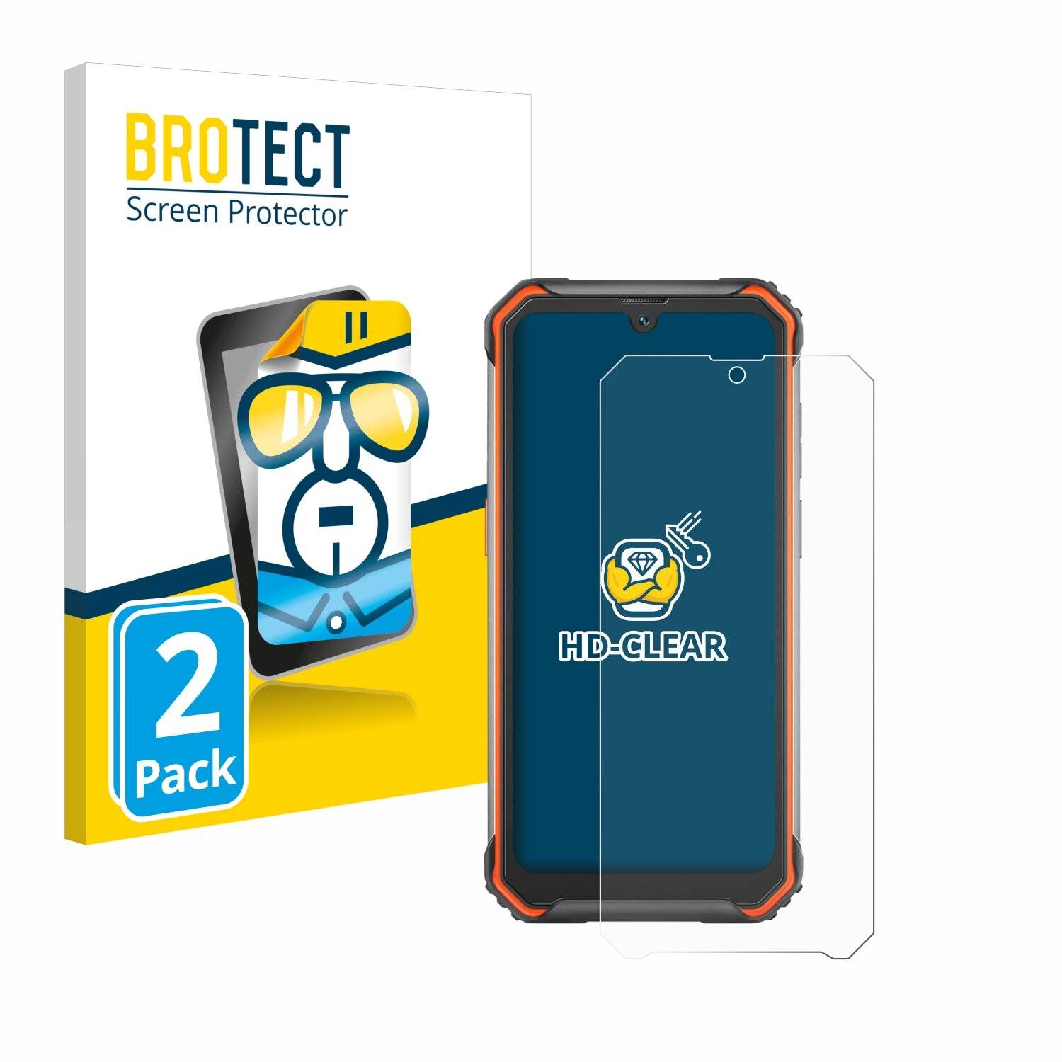 2x BROTECT Displayschutz-Folie für Blackview