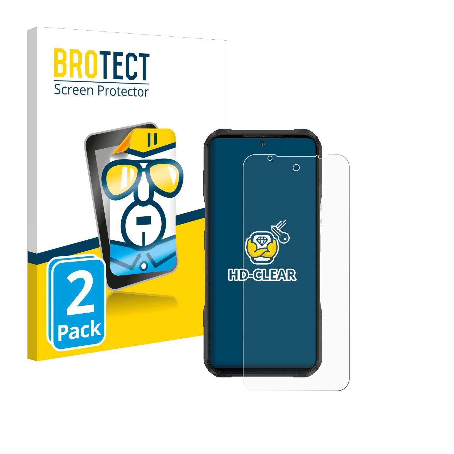 2x BROTECT Displayschutz-Folie für Doogee