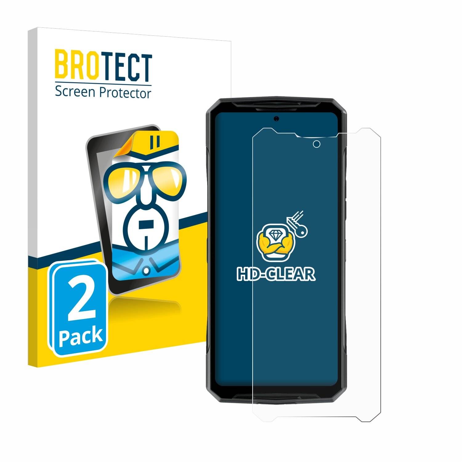 2x BROTECT Displayschutz-Folie für Doogee