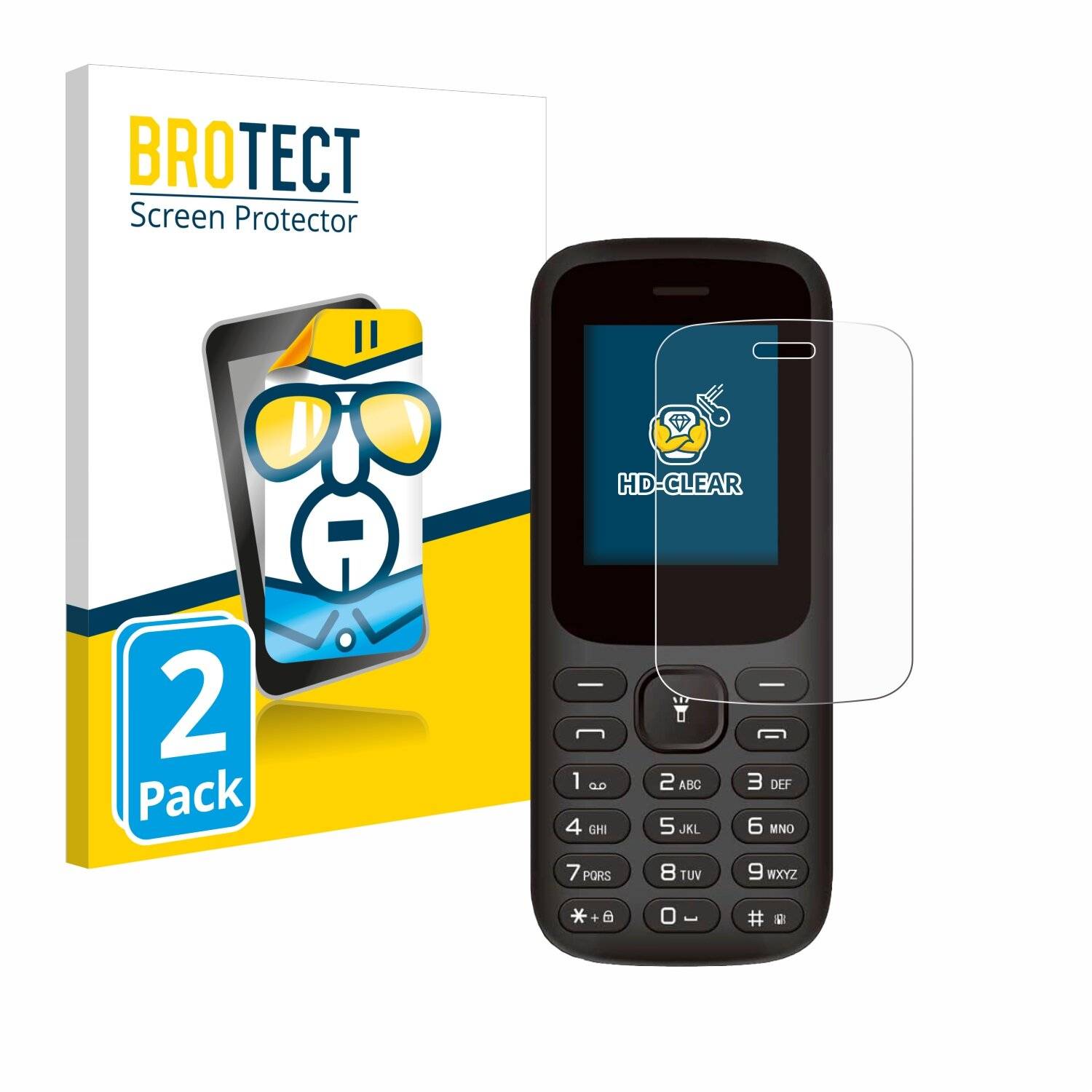 2x BROTECT Displayschutz-Folie für MP myPhone