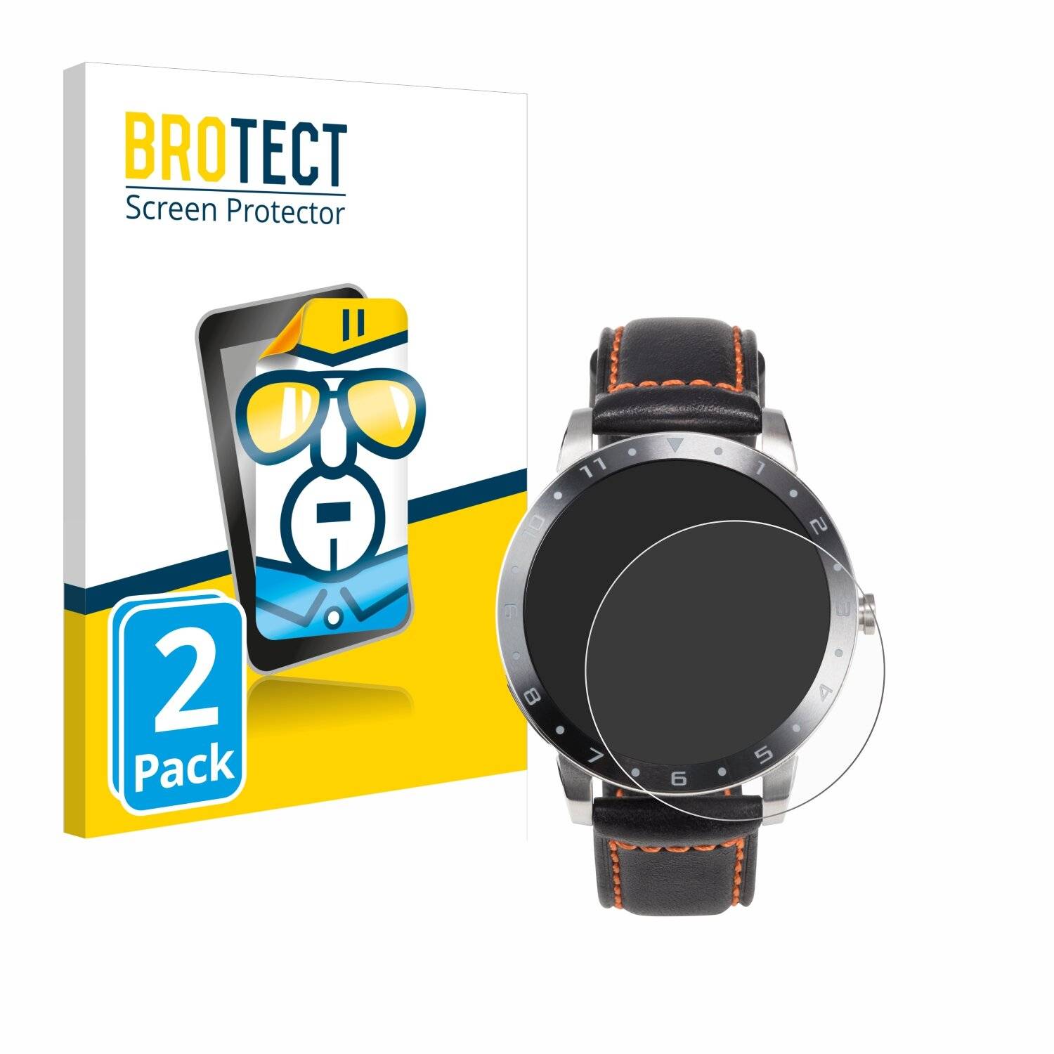 2x BROTECT Displayschutz-Folie für ASUS VivoWatch