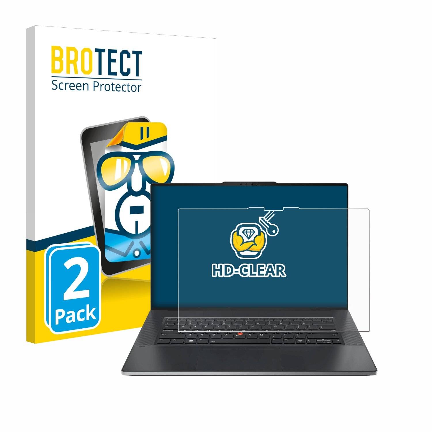 2x BROTECT Displayschutz-Folie für Lenovo ThinkPad Z13 Gen