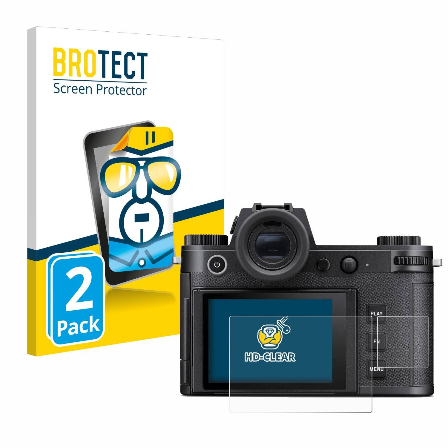 2x BROTECT Displayschutz-Folie für Leica SL3 (Display +
