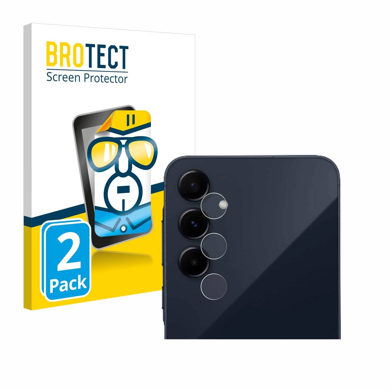 2x BROTECT Displayschutz-Folie für Samsung Galaxy A55 5G (NUR