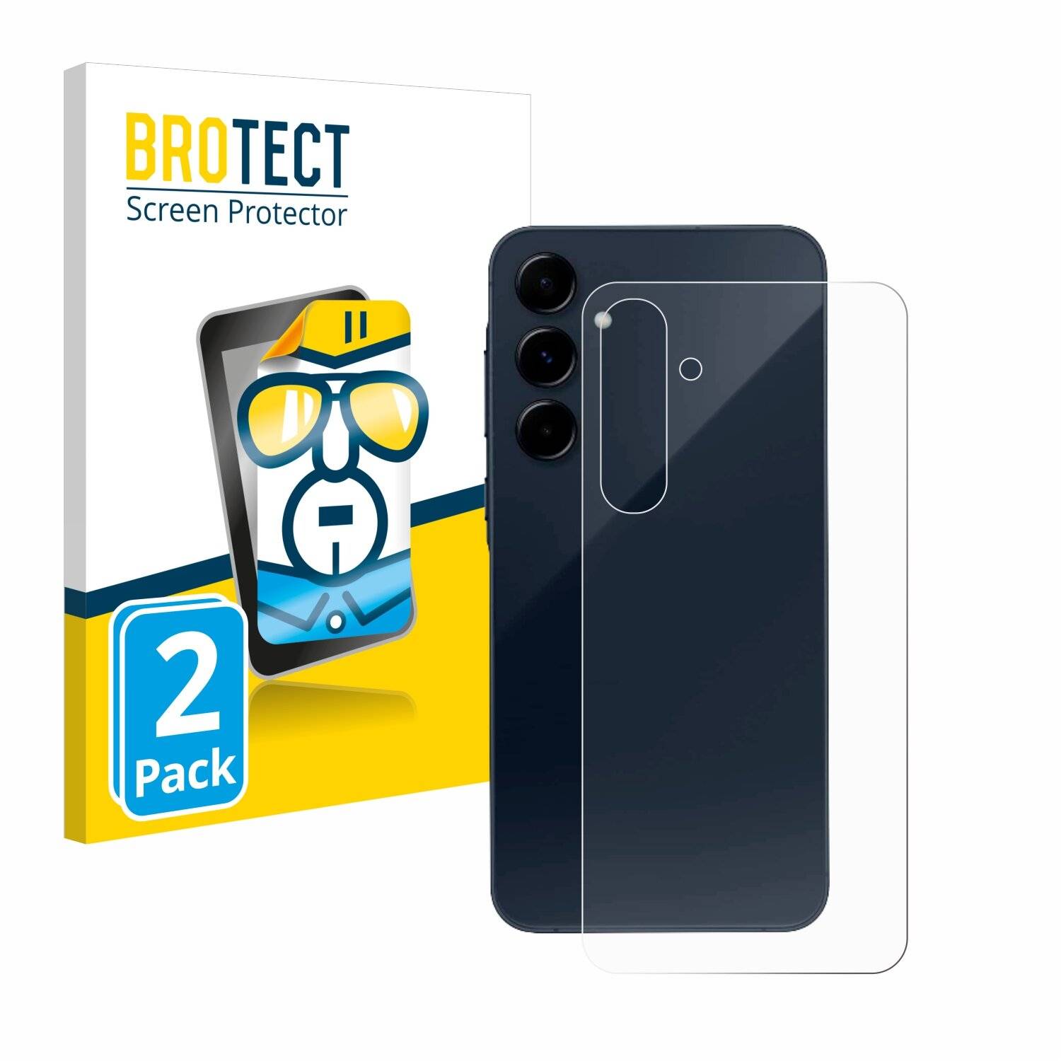 2x BROTECT Displayschutz-Folie für Samsung Galaxy A55 5G
